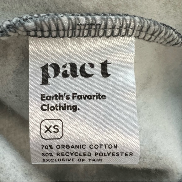 Pact Heather Courtside Dress Gray Organic Cotton Cozy Comfy Loungwear Size XS - Picture 10 of 11